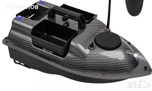 Лодка за захранка карбонова 40 точков GPS Bait Boat,12000mа,сак,зарядно за кола,допълните перки, снимка 10 - Стръв и захранки - 46598215