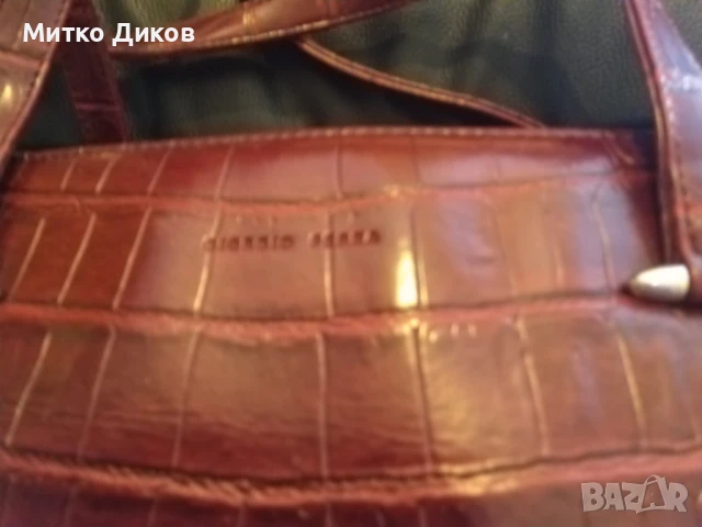 Женска чанта нова през рамо маркова на Джорджио Ферра естестевна кожа 34х18х9см, снимка 2 - Чанти - 51009029