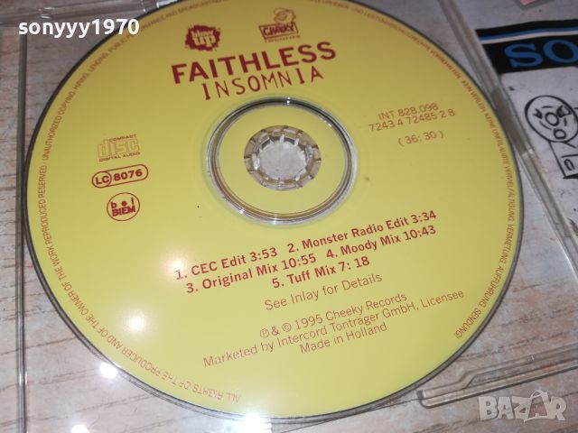 FAITHLESS CD-ВНОС GERMANY  1307242000, снимка 9 - CD дискове - 46571235