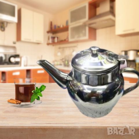 Чайник от неръждаема стомана, 1L, снимка 3 - Аксесоари за кухня - 45771481