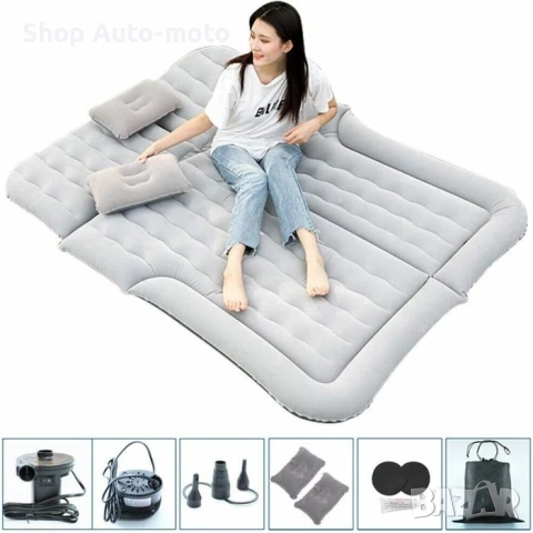 Надуваем матрак-легло за кола, С помпа, 174x130x14см, снимка 4 - Аксесоари и консумативи - 54237943