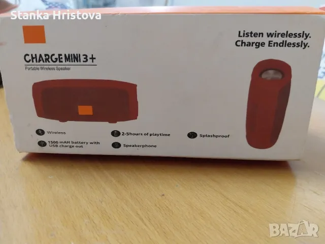 Колонка Charge mini 3+., снимка 1 - Bluetooth тонколони - 46865421