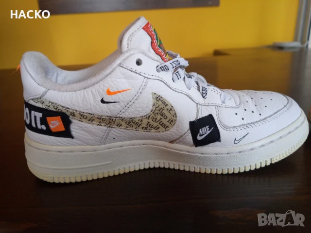 ПРОМО Nike Air Forse 1 Just Do It Paik Jdi Номер 37,5 Стелка 23,5 см. 100% Оригинални Внос от Англия, снимка 10 - Детски маратонки - 50446890