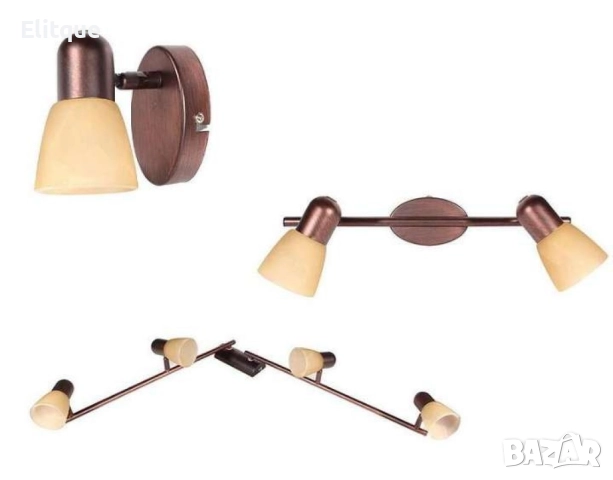 Спот 1-ца, 2-ка,3-ка или 4-ка, Dacar, E 14, 1 x max 40 W, снимка 3 - Други - 52853771