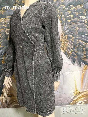 Дамска рокля сив деним, снимка 1
