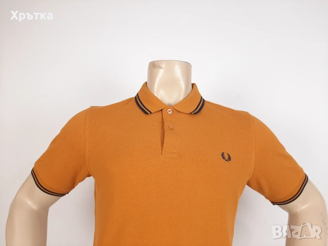 Fred Perry - Оригинална мъжка тениска с яка размер S, снимка 5 - Тениски - 53638184