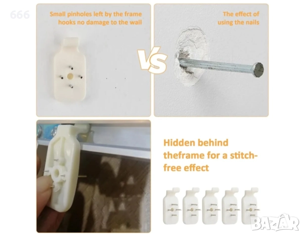 Комплект за окачване на картини 40 броя , снимка 3 - Други стоки за дома - 52942726