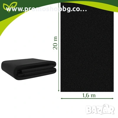 Черен агротекстил против плевели 1,6×20 м, 50 г/м² Gardlov, снимка 8 - Други - 48168939