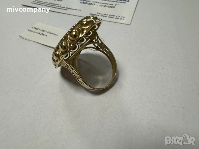 Златен пръстен 6.24гр., снимка 5 - Пръстени - 53995660