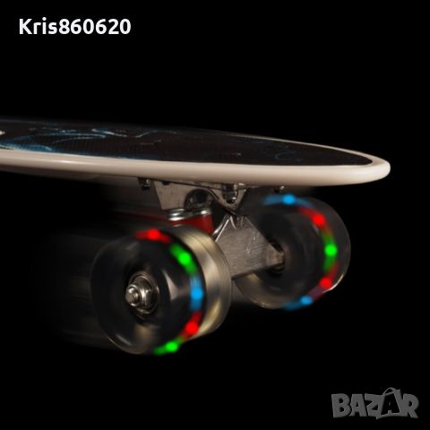 Скейтборд пениборд със светещи колела - смело каране и неповторими трикове!, снимка 1 - Други - 45267318