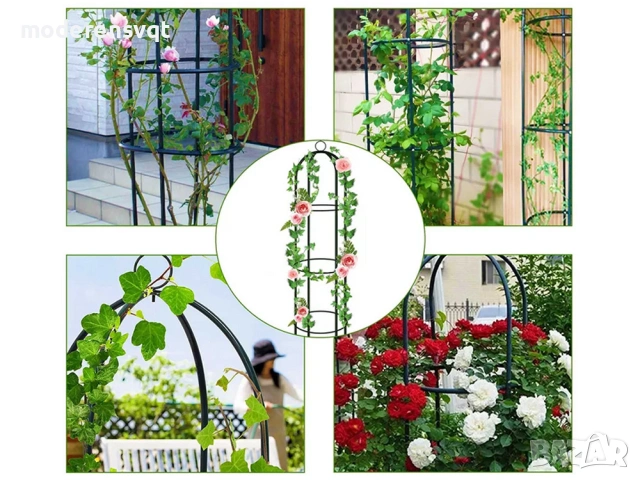 ☘️ Арка за цветя тип колона обелиск, снимка 2 - Декорация за дома - 53837389