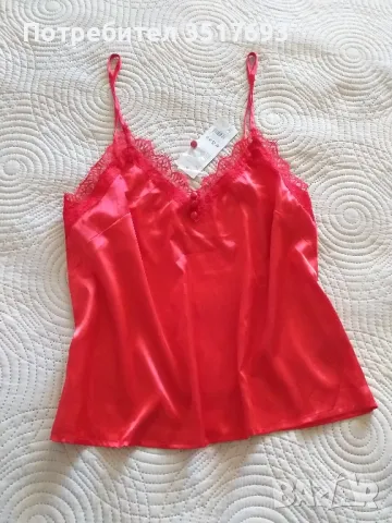 Сатенен потник с дантела M/L