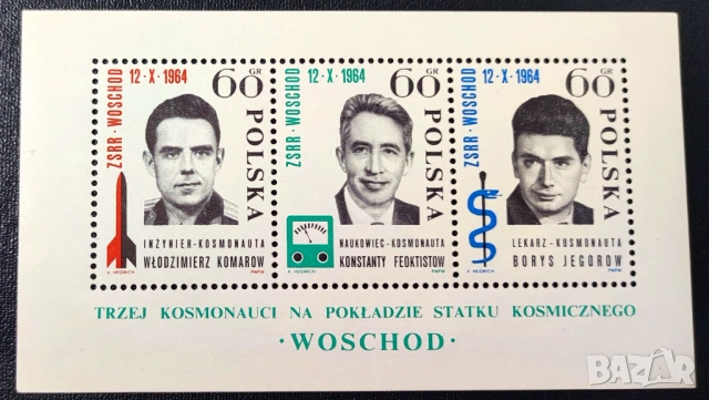 Полша, 1964 г. - лот марки на тема спорт, юбилей, олимпиада, космос, цветя, ВСВ и др., снимка 7 - Филателия - 53526901