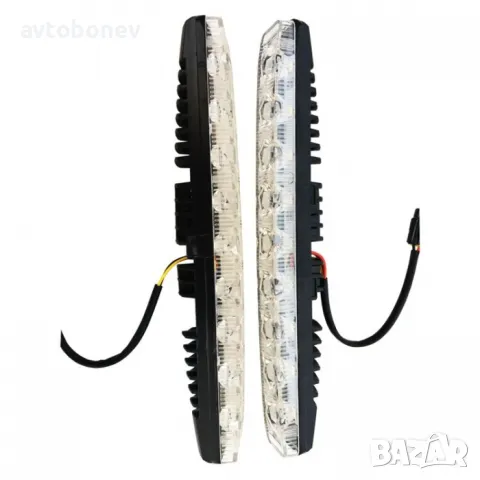 Дневни LED светлини(DRL) с бягащ мигач 06, снимка 3 - Аксесоари и консумативи - 49858139