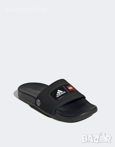 Чехли ADIDAS x Lego Adilette Comfort Slides Black, снимка 3 - Детски джапанки - 45750270