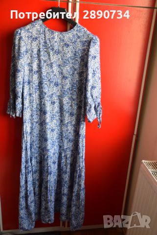 Прохладна синя рокля, снимка 6 - Рокли - 46330305