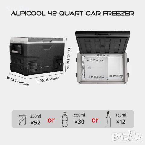 Портативен Хладилник Alpicool IR42 12V , снимка 2 - Хладилници - 45131347