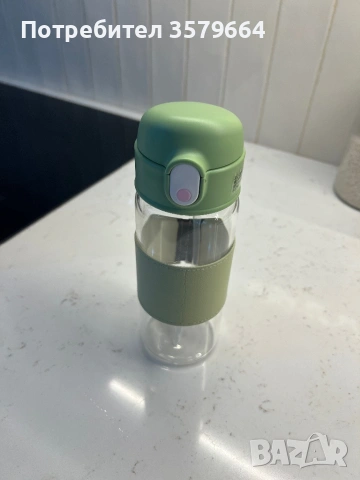 Детски стъклени бутилки със сламка