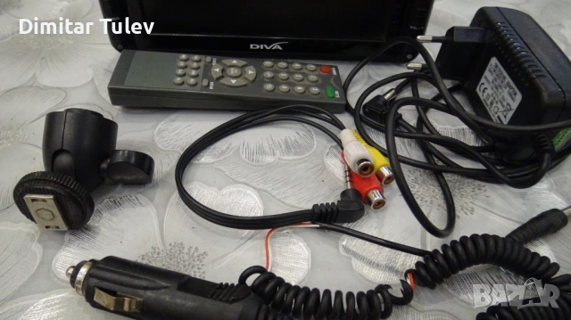 TFT LCD телевизор DIVA 12V, 7 инча, използван, снимка 4 - Телевизори - 53396888