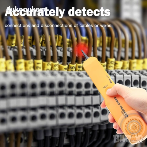 Тестер за кабели и трасета, детектор за прекъсване, генератор на тон, line finder, снимка 3 - Друга електроника - 53095957