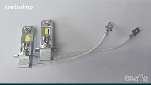 H3 led slim 1:1, оригинален размер лед крушки, слим, 28w, снимка 2 - Аксесоари и консумативи - 51089740