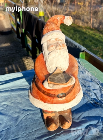 Керамична фигурка на Дядо Коледа , снимка 2 - Фигурки - 52740494