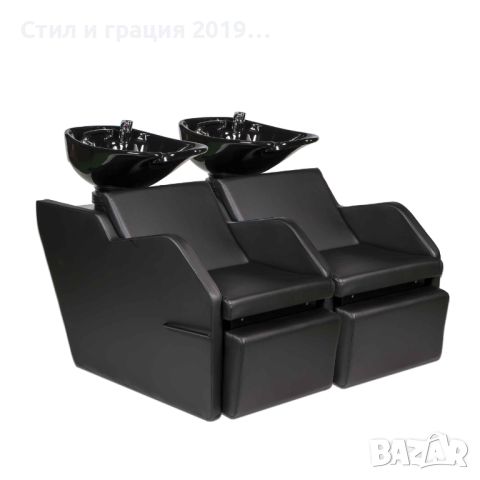 Измивна фризьорска колона Delta XL Doble Brazo Intermedio - черна, снимка 1 - Друго оборудване - 45094928