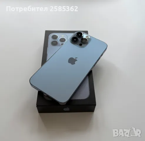 iPhone 13 Pro Max Sierra Blue 128 Gb 100% Батерия, снимка 6 - Apple iPhone - 49596965