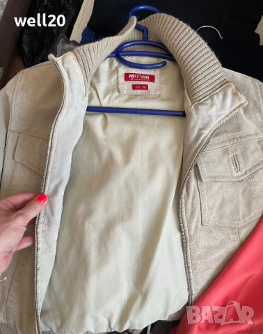 Късо яке естествен велур Mustang, снимка 10 - Якета - 48162187