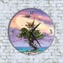 Стенен Часовник - Анимиран Приказно Дърво Море Птици, снимка 1 - Стенни часовници - 45670953
