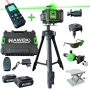 Професионален Лазерен Нивелир HAWEK 4D 16 Линии с Тринога + Лазерна Ролетка 50 Метра, снимка 1