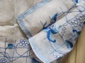 Красива винтидж ръчно бродирана покривка , 90х90см., снимка 5