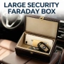 Нова RFID блокираща Faraday кутия за ключове кола с 2 калъфа блокер сигнал, снимка 3