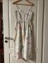 Нова елегантна ежедневна ленена рокля 100% лен пастелни цветови миди midi дължина , снимка 1 - Рокли - 45319280
