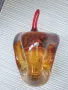 Murano стъклена фигура 19см-2кг/италианска абстрактна ябълка от Мурано стъкло, снимка 3