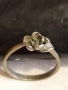 Винтидж сребърен пръстен с флорален мотив майстоска ръчна изработка 30070, снимка 3