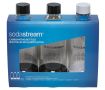 Sodastream 1 L Стандартен комплект бутилки за устройство за газиране на вода, черни, бели, снимка 1