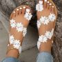 Дамски едноцветни плажни сандали с кръгли пръсти в етнически стил, 7цвята , снимка 5