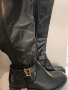 нови дамски високи черни ботуши , снимка 1