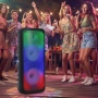Безжична RGB тонколона – 2×8″ говорителя, Bluetooth, 1200 W, батерия 3000 mAh, снимка 3