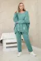 Дамски Oversize памучен комплект суичър + панталон, 10цвята , снимка 8