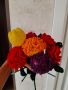 Плетени цветя- рози, лалета, карамфили, снимка 14