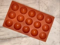 15 гнезда полусфери полу сфера топка полукръг силиконов молд форма гипс сапун шоколад шоко бомби, снимка 5