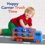 Нов Камион със Състезателна Писта и Мини Коли - Идеален Подарък за Деца, снимка 4