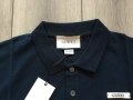 НОВА тъмно синя памучна поло тениска яка якичка GUCCI  Гучи размер XXL, снимка 3