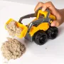 Комплект моделиращ пясък Kinetic Sand Несъхнещ пясък Кинетичен пясък Строеж с багер, снимка 3