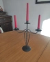 Черен метален свещник , снимка 2