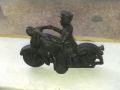 Моторист чугунена фигура статуетка, снимка 3