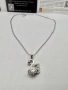 Сребърно колие с мойсанит (Диамант) 1 карат, снимка 5
