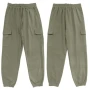 Мъжки ленени ежедневни спортни панталони с маншети и с множество джобове, 4цвята , снимка 5